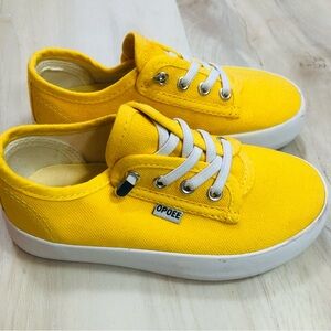 Kids Yellow Canvas Shoes